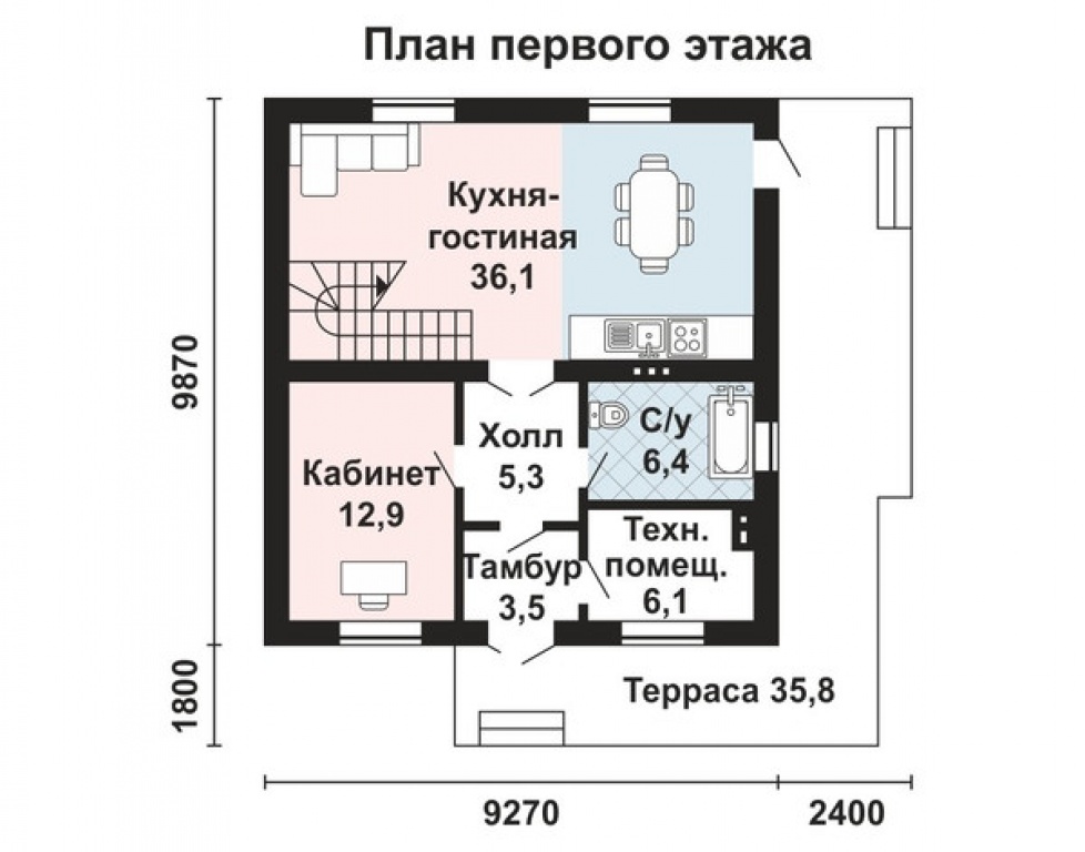 Проект дома Проект дома AS-2039 - Фото 1