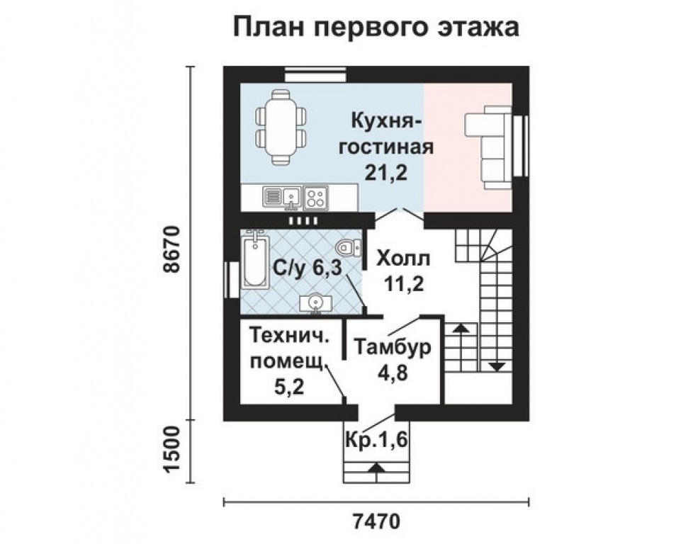 Проект дома Проект дома AS-2040 - Фото 1